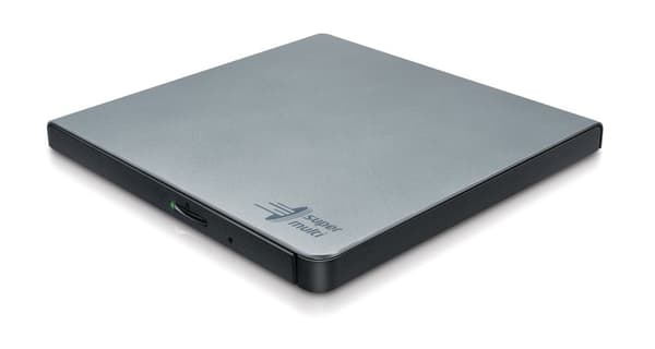Hitachi-LG ohut kannettava DVD-kirjoitin Hopea