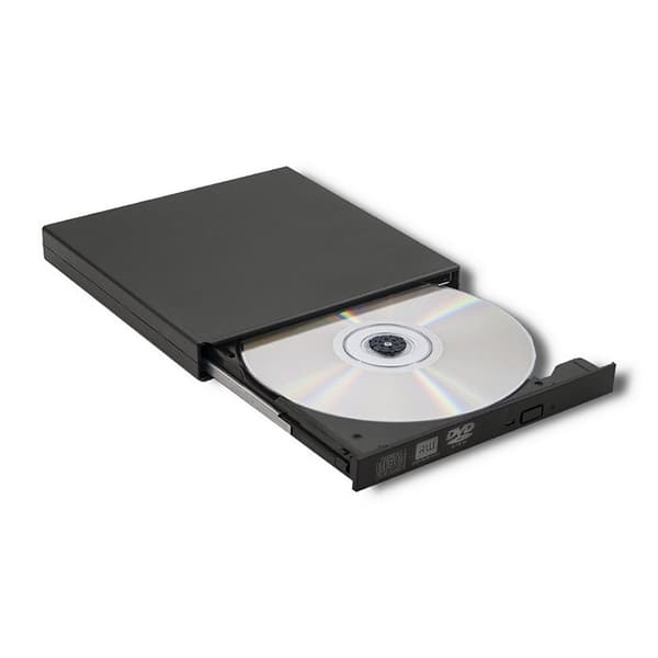 Qoltec 51858 ulkoinen DVD-RW-tallennin |USB 2.0|Musta