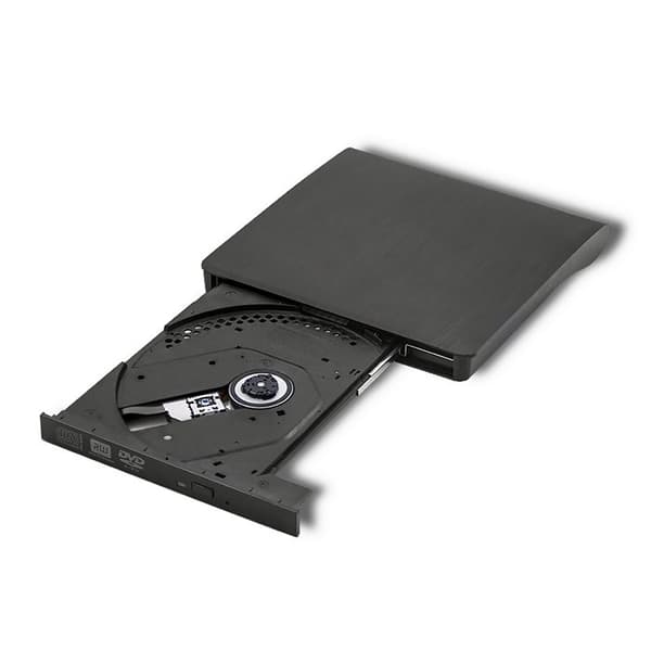 Qoltec 51857 ulkoinen DVD-RW-tallennin |USB 3:0|Musta