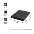 Miniatyrbild 3 av 6: Qoltec 51858 Extern DVD-RW-inspelare | USB 2.0 | Svart