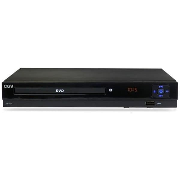 DVD-spelare i vardagsrummet - CGV - AX 204 - 1080P uppskalning - Fjärrkontroll med stor knapp - Multimediauppspelning