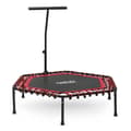 Miniatyrbillede 4 af 8: Fitness trampolin med håndtag 127 cm Neo-Sport - sekskantet rød
