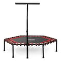 Miniatyrbillede 5 af 8: Fitness trampolin med håndtag 127 cm Neo-Sport - sekskantet rød