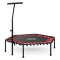 Miniatyrbillede 2 af 8: Fitness trampolin med håndtag 127 cm Neo-Sport - sekskantet rød