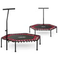 Miniatyrbillede 1 af 8: Fitness trampolin med håndtag 127 cm Neo-Sport - sekskantet rød