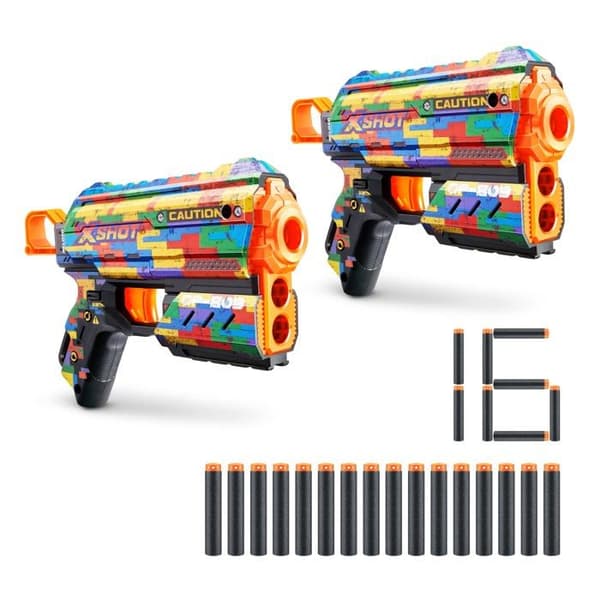 Båg med skumspjut - båg med sugproppsspjut - båg med Xshot-plastspjut - 36551K