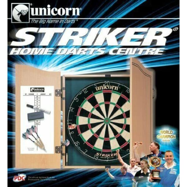 Unicorn Striker Home Dartboard Cabinet Set