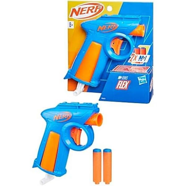 Blaster Nerf N Series - NERF - Modell Flex - 2 N1-pilar - Kompakt - Avtryckhandtag