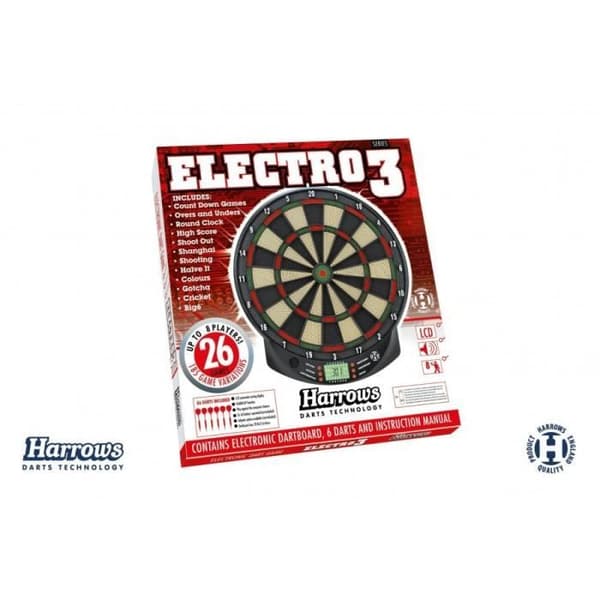 Elektronisk dartmål - HARROWS - Electro3 - Levereras med pilspetsar + Reservspetsar