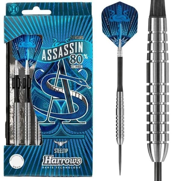 Flécher HARROWS Assassin LIGHT 80% Tungsten stålspets (Flera modeller) 24GR