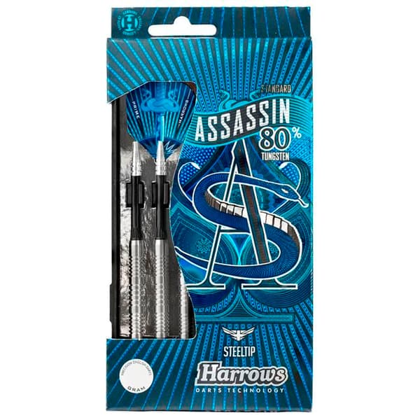 Fléchettes HARROWS Assassin LIGHT 80% Tungsten ståltopp (Flera modeller) 22GR