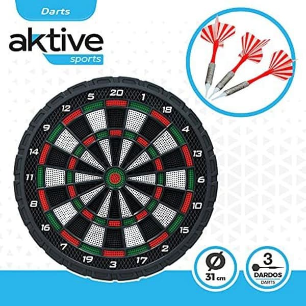Darttavla - COLORBABY - Vikbar - 31 cm - 3 pilar - För barn från 14 år och uppåt