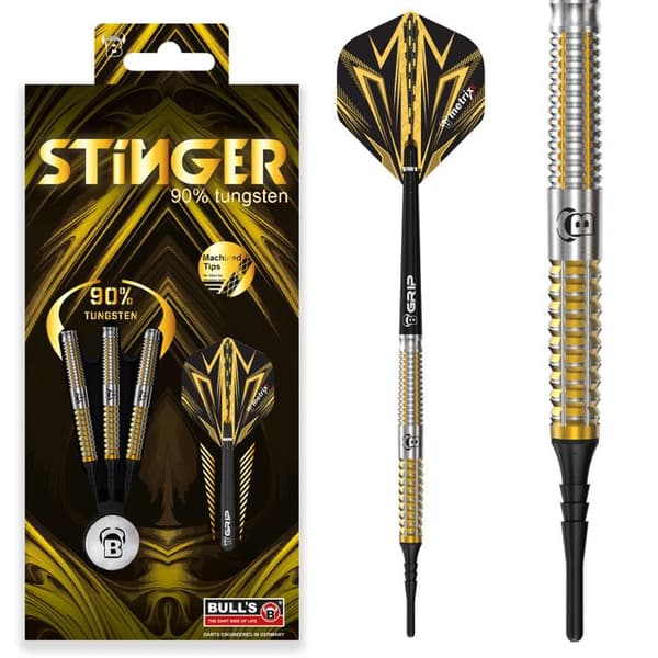 Dart - Bull Dart - Stinger - 90% Tungsten - 18g - Guld och Silver