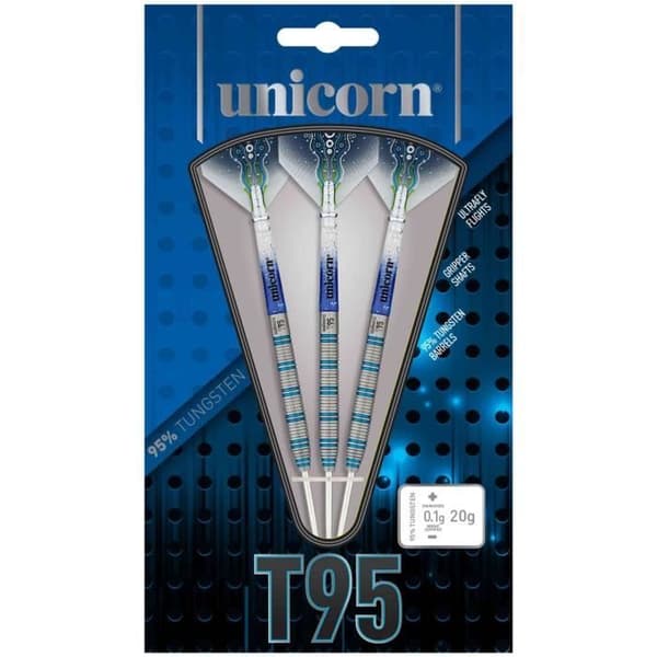 Unicorn dart Core XL T95 stålspets 22g volfram silver