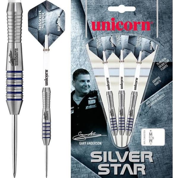 Unicorn Gary Anderson Silverstar 80% P3 - Dartspets i Stål
