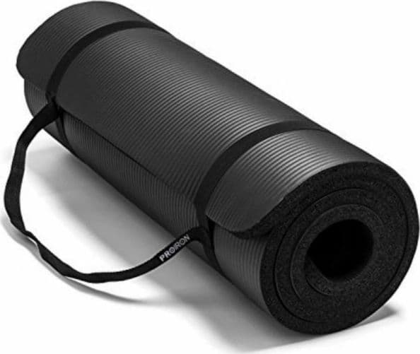 PROIRON Gymnastic mat PROIRON Pilates Mat, 180 x 61 x 1.5 cm; Rolled diameter: 15-20 cm, black, foam rubber