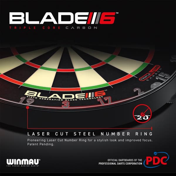 Winmau Blade 6 Triple Core dartskiva