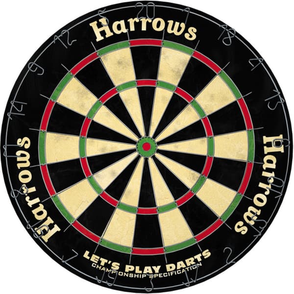Harrows Lets Play Bristle Dartboard Set Multicoloured One Size