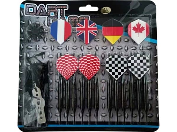 Master Dart Dart for å spille dart MASTER Black 18g (12 piler, 100 tips)