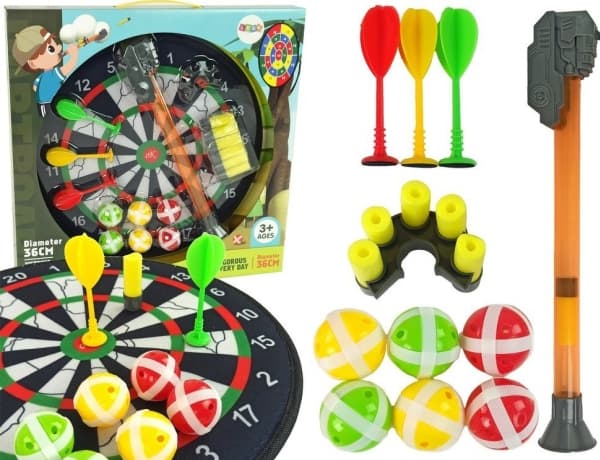 Dartboard Borrelås Dart Game 36 cm LEAN Leker