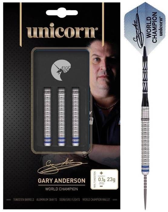 Unicorn Gary Anderson Världsmästare Phase 3 90% Tungsten-27g- Märke: Unicorn - Material: