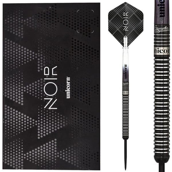UNICORN Black Dart Black Gary Anderson 90% vikt 25 - Tungsten stålspets - 4 stycken