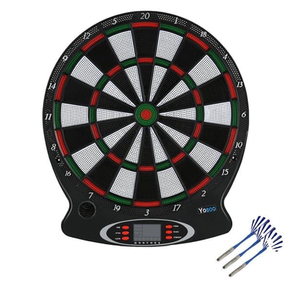 Elektroniskt dartbräde, LCD-poängindikator, inkluderar 6 pilar,1 st