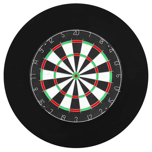 vidaXL Profesjonell dartskive sisal med 6 darts og beskyttelsesring