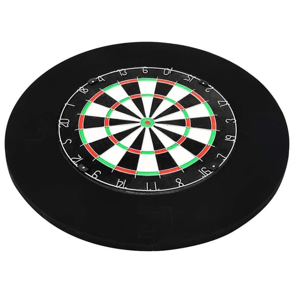 vidaXL Profesjonell dartskive sisal med 6 darts og beskyttelsesring