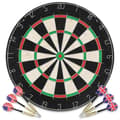 Miniatyrbilde 2 av 9: vidaXL Profesjonell dartskive sisal med 6 darts og beskyttelsesring