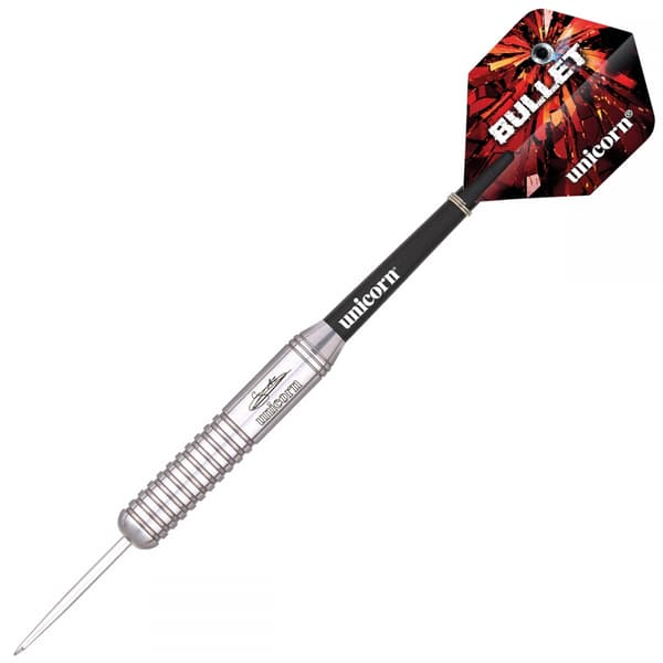 Unicorn Gary Anderson Bullet Darts Silver/Black/Red 26g