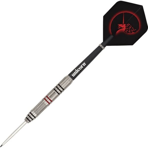Unicorn Core Plus Win Darts (Pack Of 3) Silver/Black/Red 25g