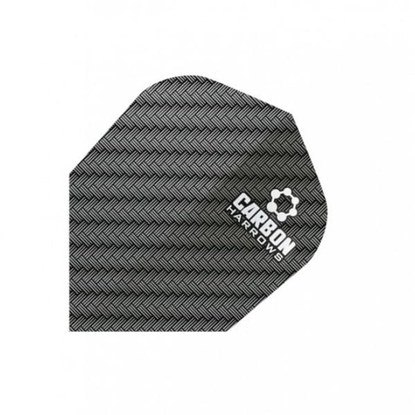 Harrows Dimplex Carbon Dart Flights (Pack Of 3) Black One Size