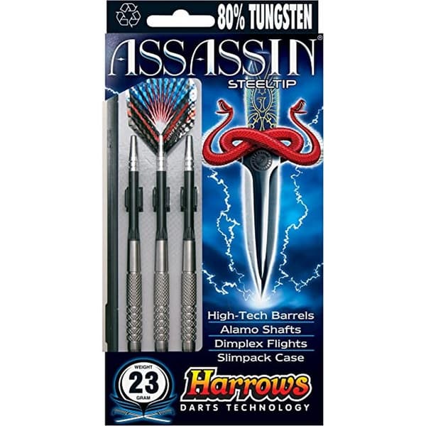 Harrows Assassin Tungsten Darts (pakke med 3)