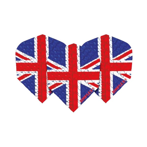 Harrows Dimplex Square Union Jack Dart Flights Red/White/Blue One Size