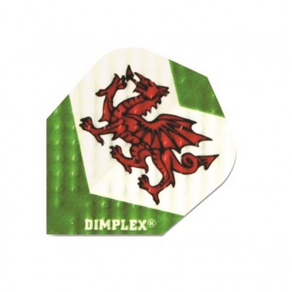 Harrows Dimplex Welsh Dragon Dart Flights (3 st) White/Red/Green One Size