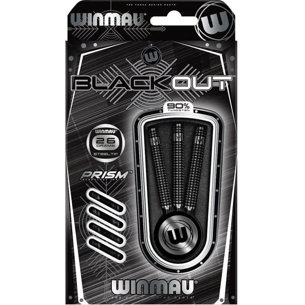 Winmau Blackout steeltip dartpijlen