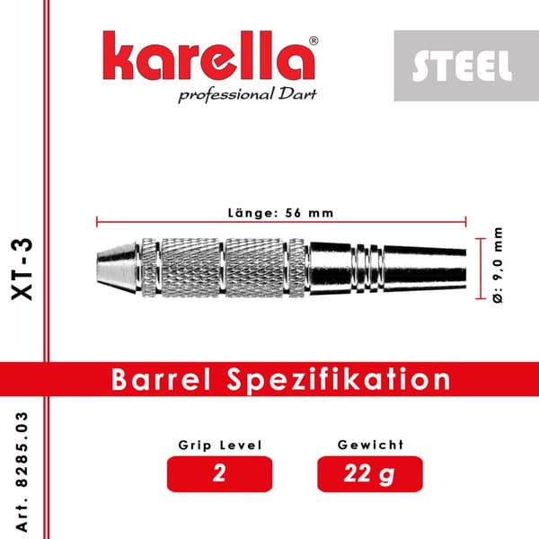 Karella XT-3 stålspidspile 22 gram