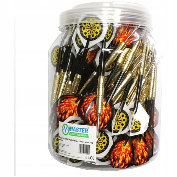 Darts MASTER Darts 16 g (100 kpl) teräväkärkisellä