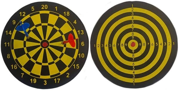 DARTSKIVE DARTSPIL FÆRDIGHED DOBBELTSIDIGT