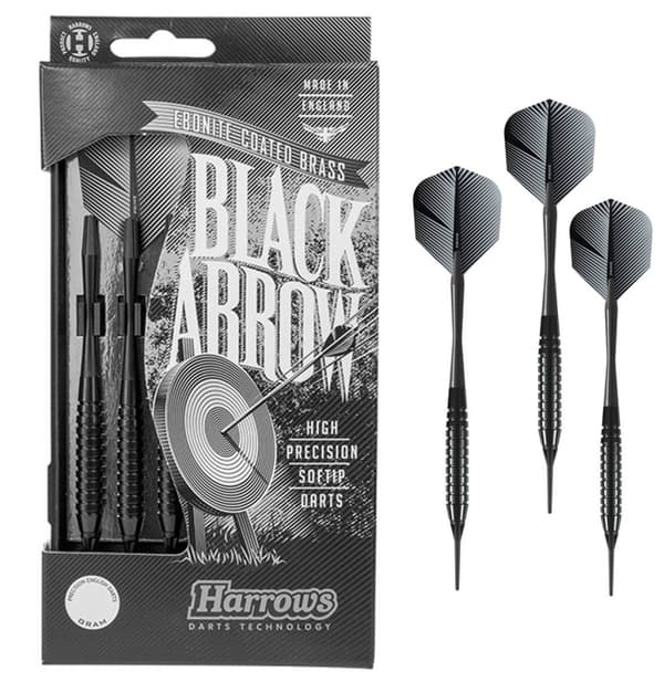 DARTS HARROWS SOFTTIP BLACK ARROW 16G 3 KPL