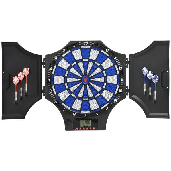 Elektronisk Darttavla, 83x45x4 cm, Svart och Röd