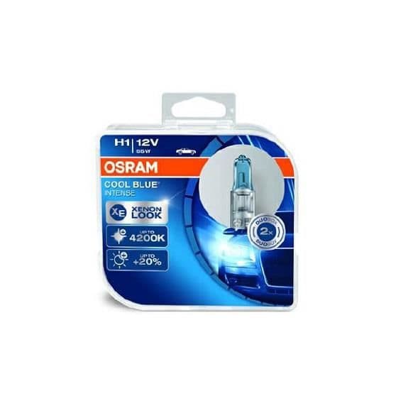 OSRAM Lampe de phare halogene Cool Blue Intense H1