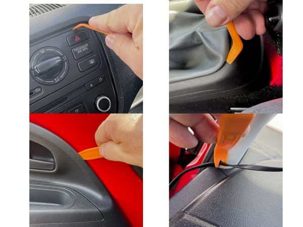 Interiörclips plastclips till fordon + verktyg bilfästklämmor