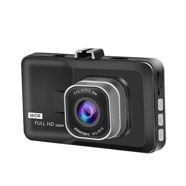 Dashcam Full HD 1080p med 3" skjerm, 120° vidvinkel, loop-optagelse, nattsyn, mikrofon - bilsikkerhetskamera