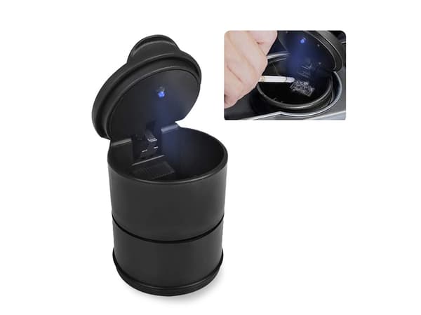 Askkopp med Lock & LED-lampa - Till bilen