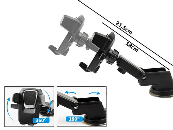 Mobilholder / Bilholder / Holder til Bil – Sugekopp
