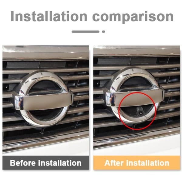Auton tunnus etukamera Nissanille ja Volvo - 150° laajakulma ja IP68-luokitus