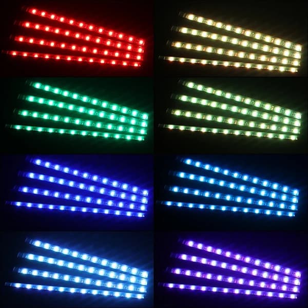 LED-Belysning för Bilinteriör med Fjärrkontroll
