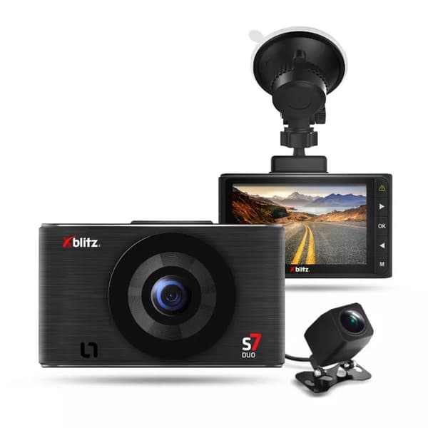Xblitz S7 Duo Dashcam med Bakkamera – Dubbla linser för fullständig körövervakning